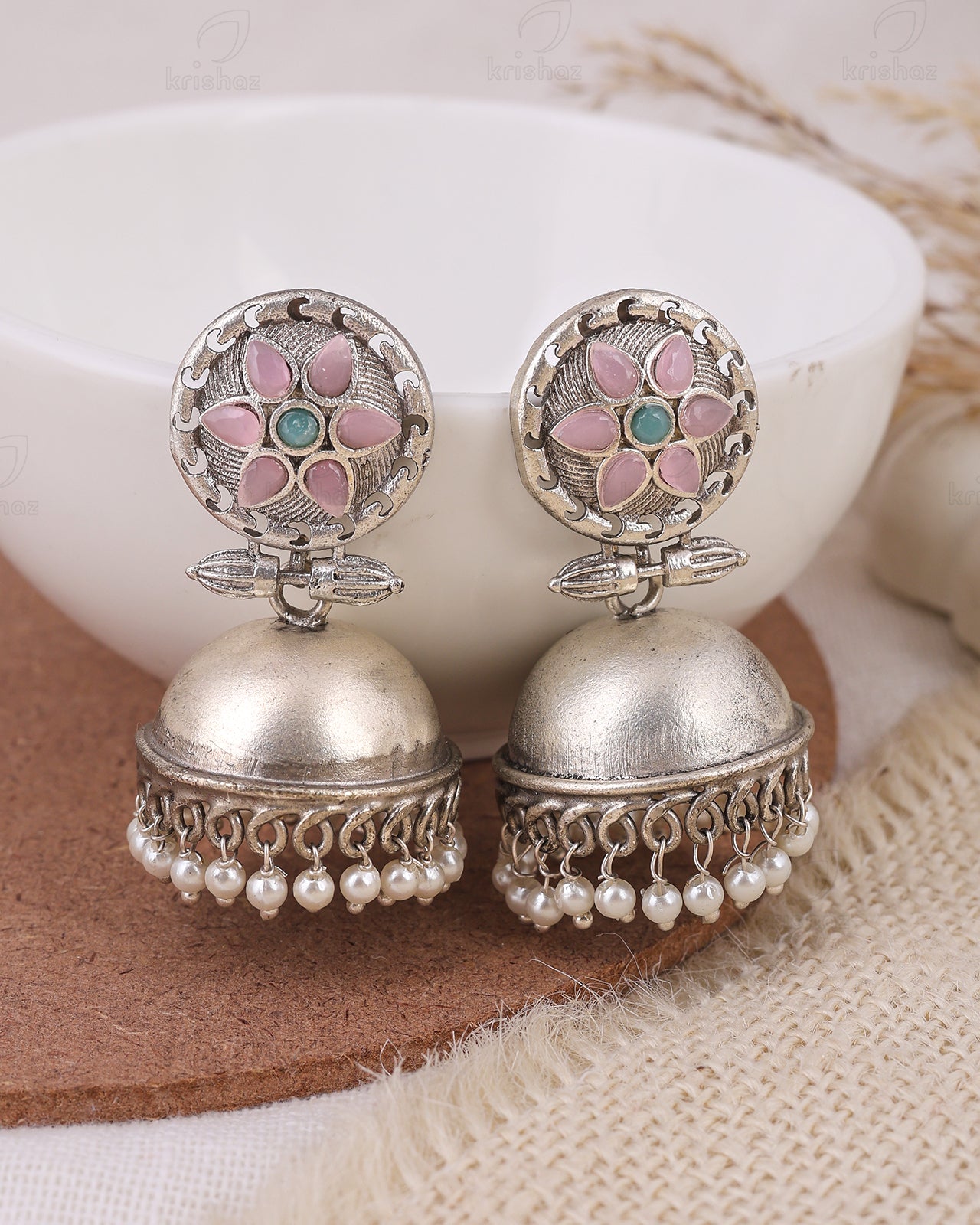 Bhavya Jhumki Earrings