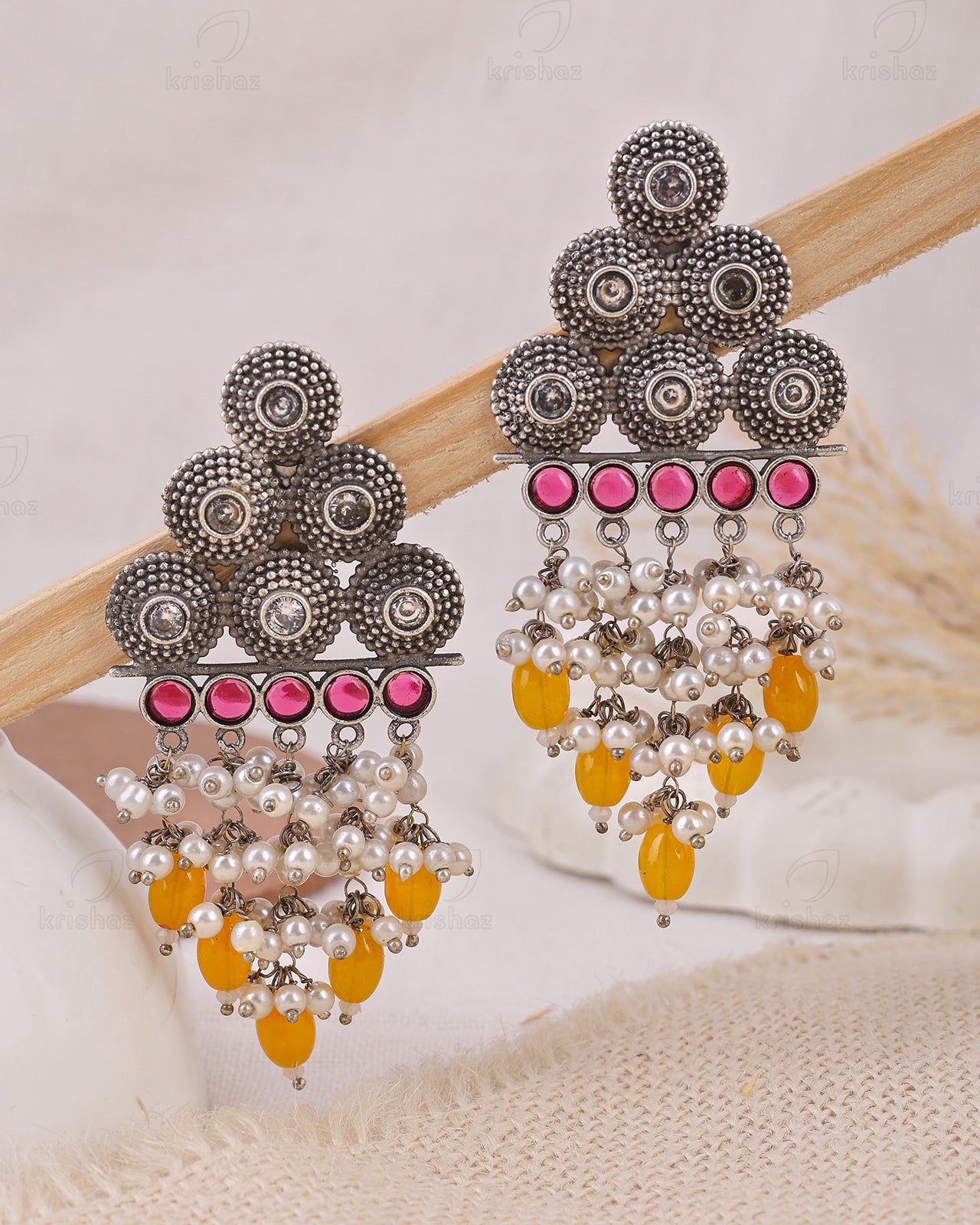 Trishna Ethnic Dangler Earrings