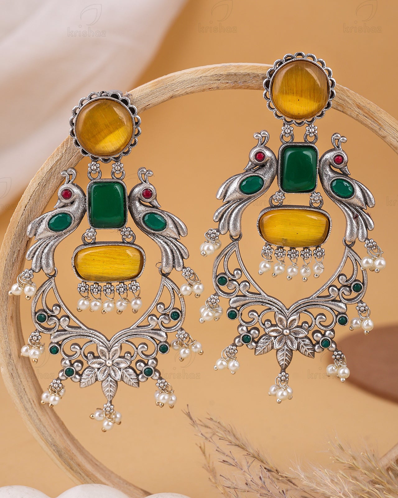 Pushpa Dangler Earrings