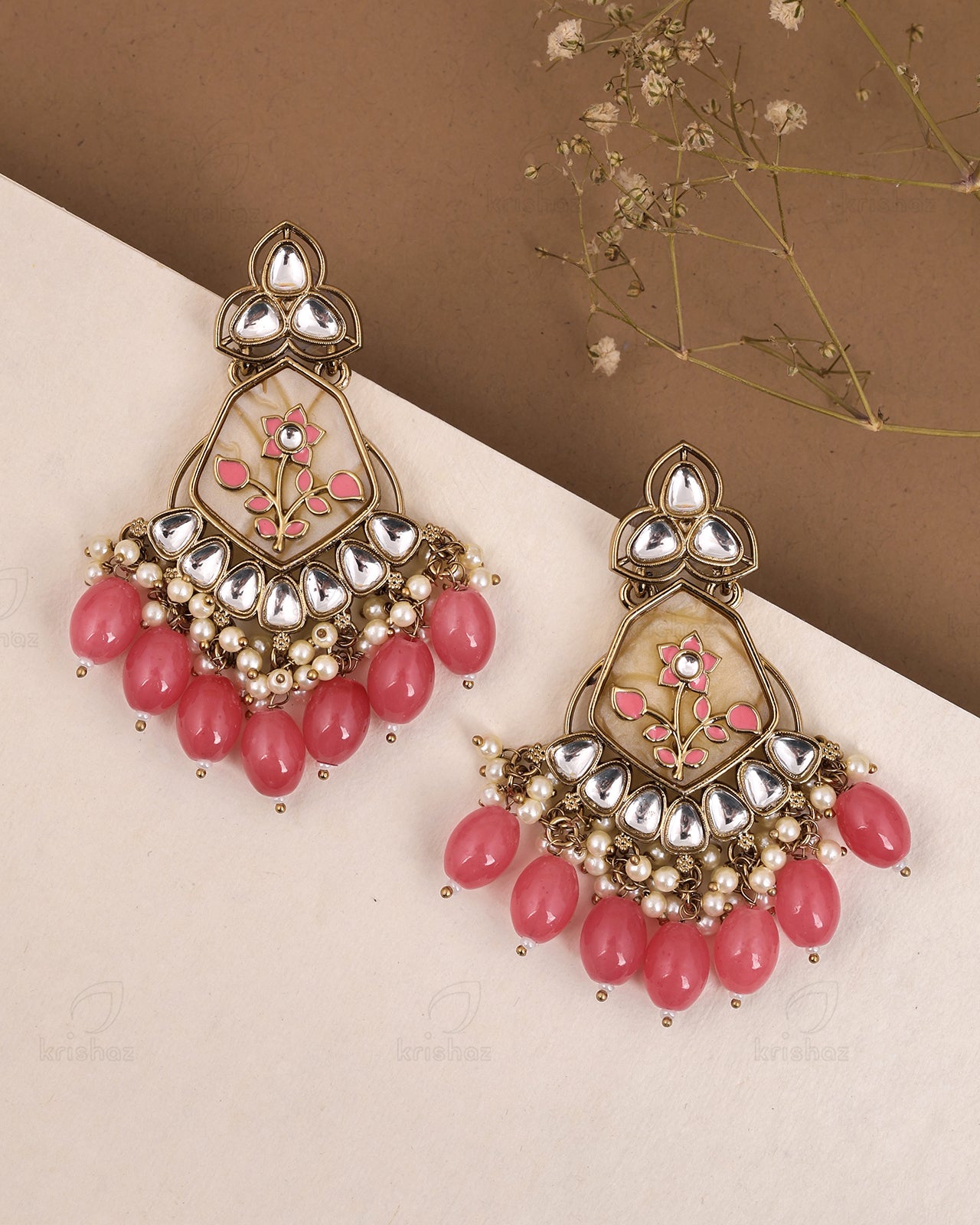 Anaya Kundan Danglers-M