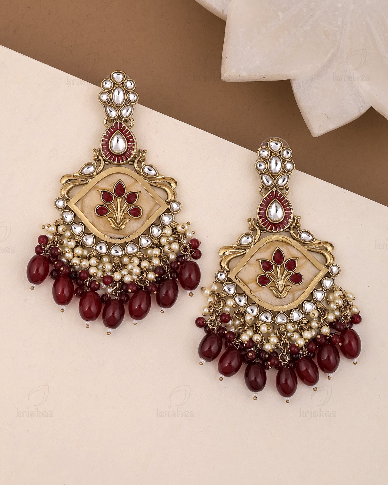 Anaika Kundan Danglers-M