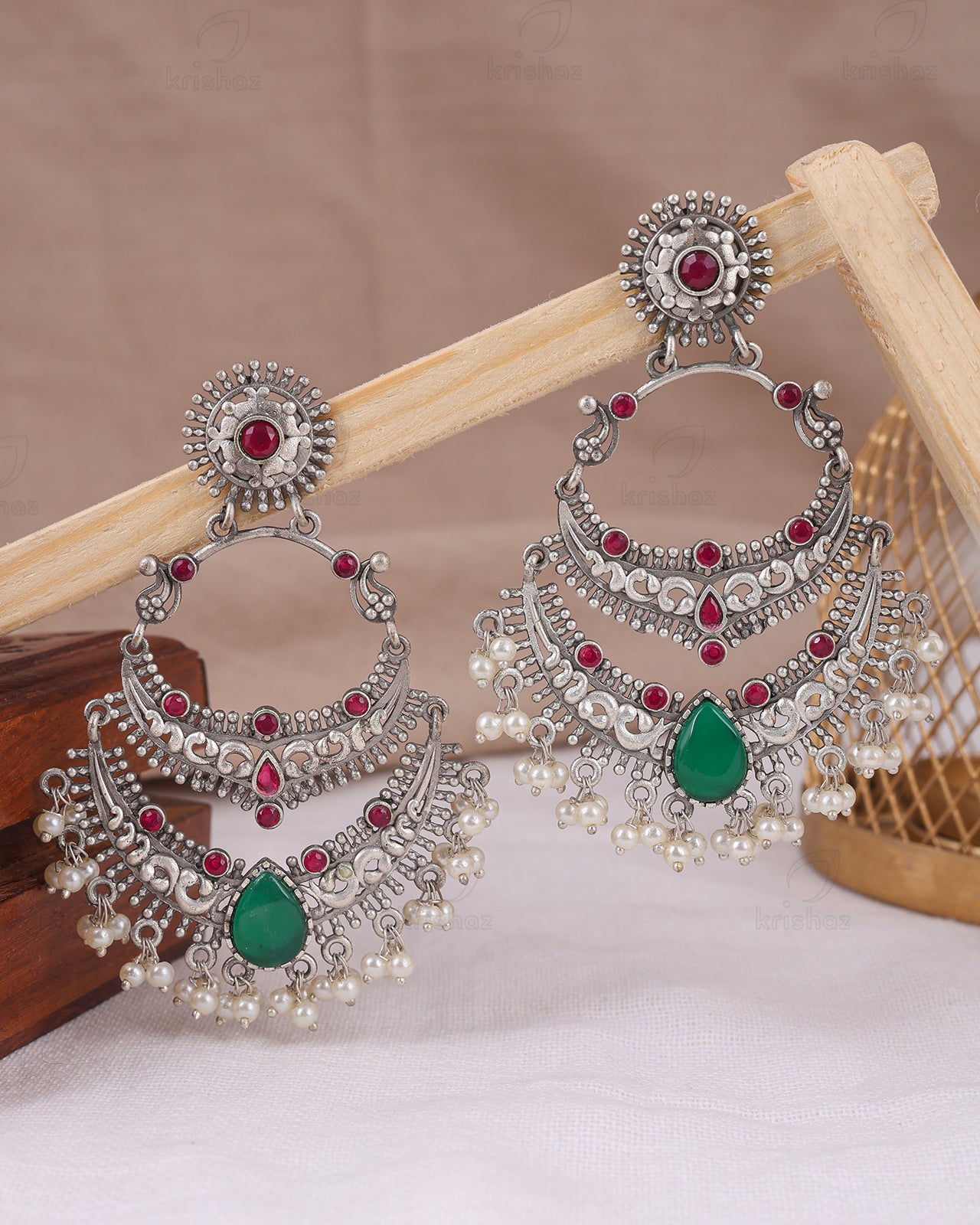 Mugdha Chandbali Earrings