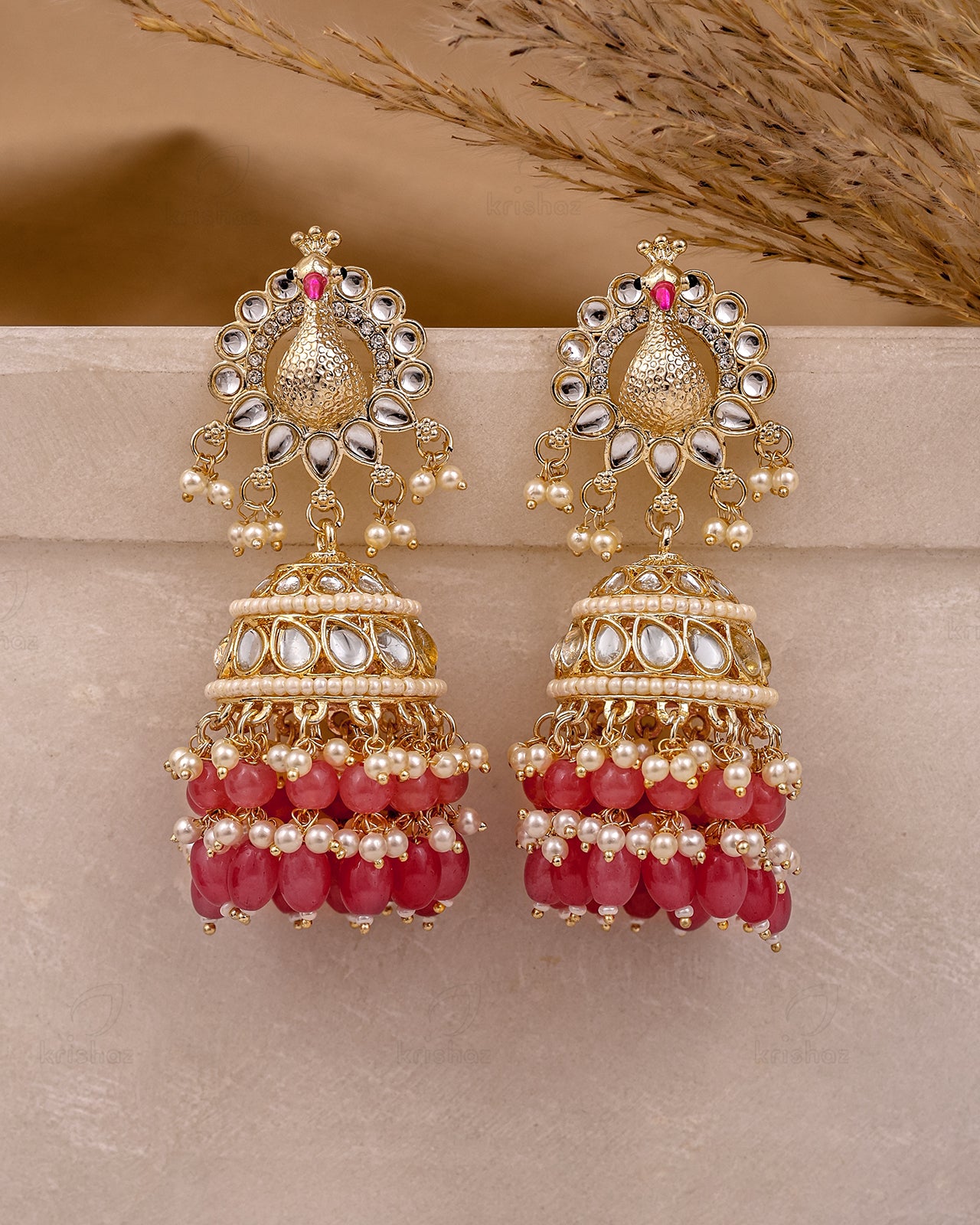 Mayur Kundan Jhumki-M