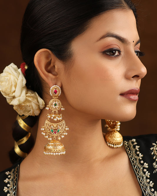 Falguni Premium Gold Jhumki