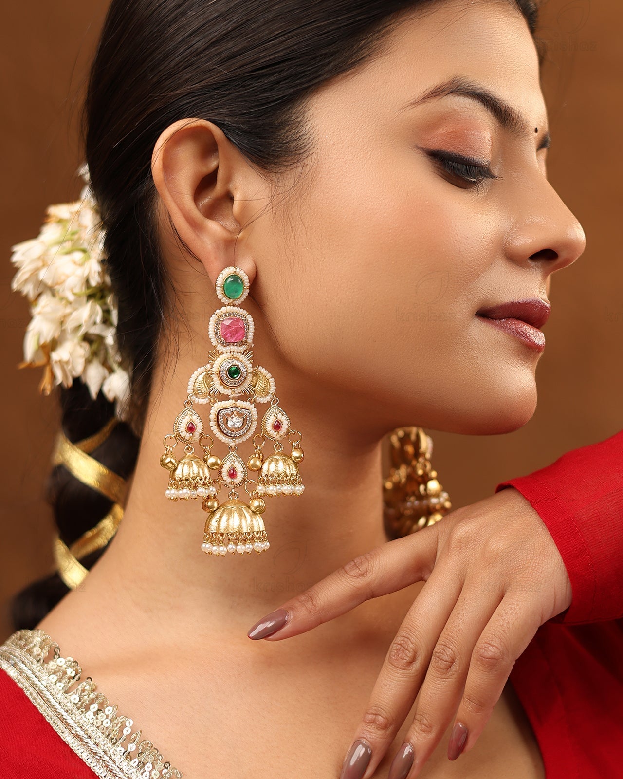 Rajeshwari Premium Gold Jhumki