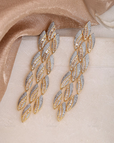 Elsa Cz Dangler Earrings