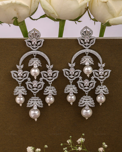 Elizabeth Cz Dangler Earrings