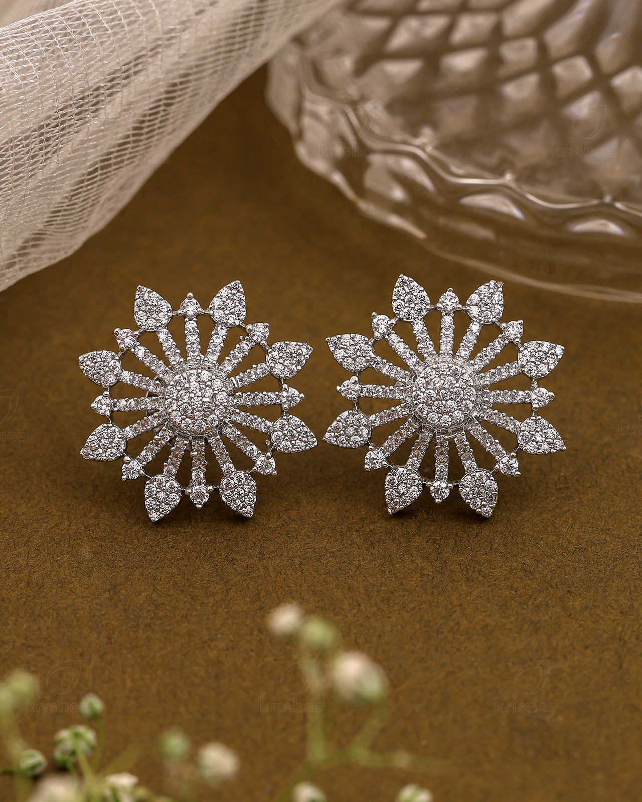 Frances Cz Stud Earrings