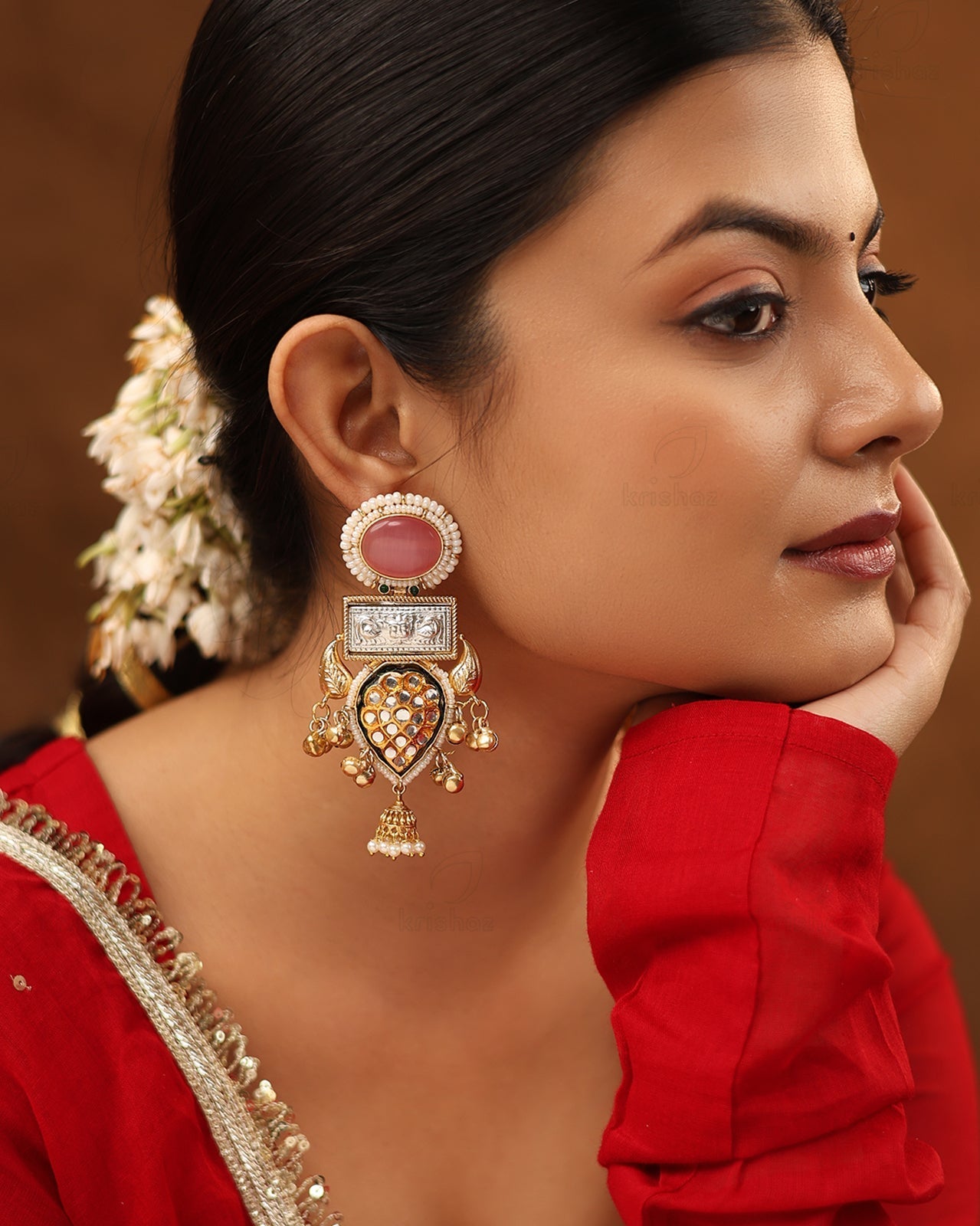 Maitra Premium Gold Dangler