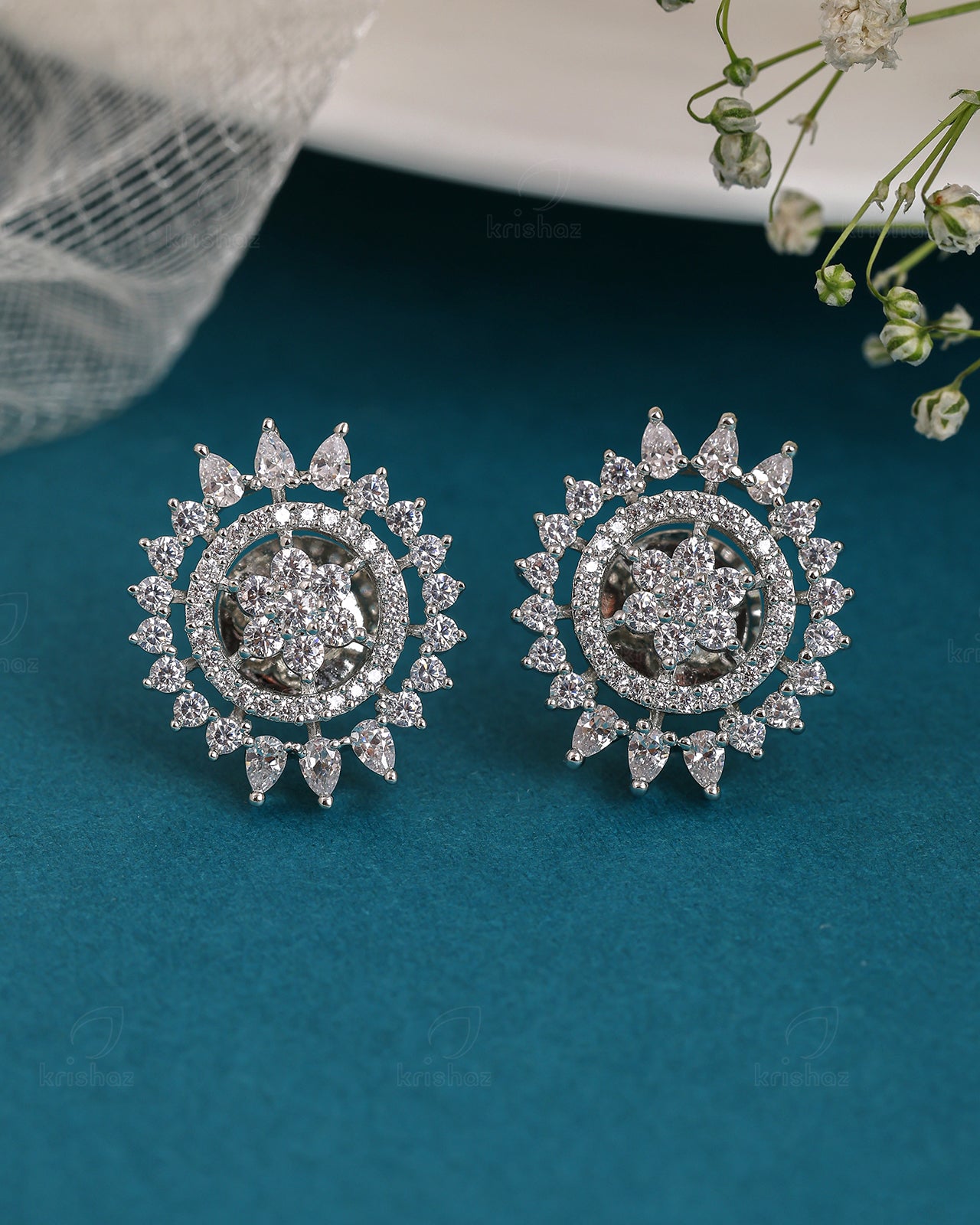 Susan Cz Stud Earrings