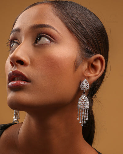 Taj Cz Dangler Earrings - CZE