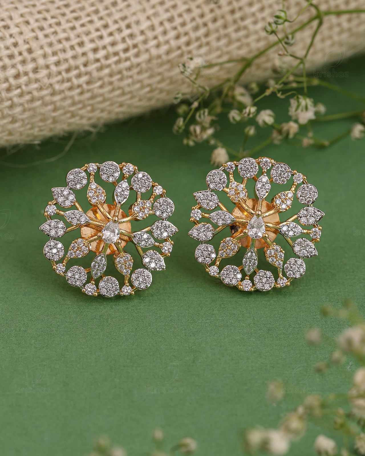 David Cz Stud Earrings