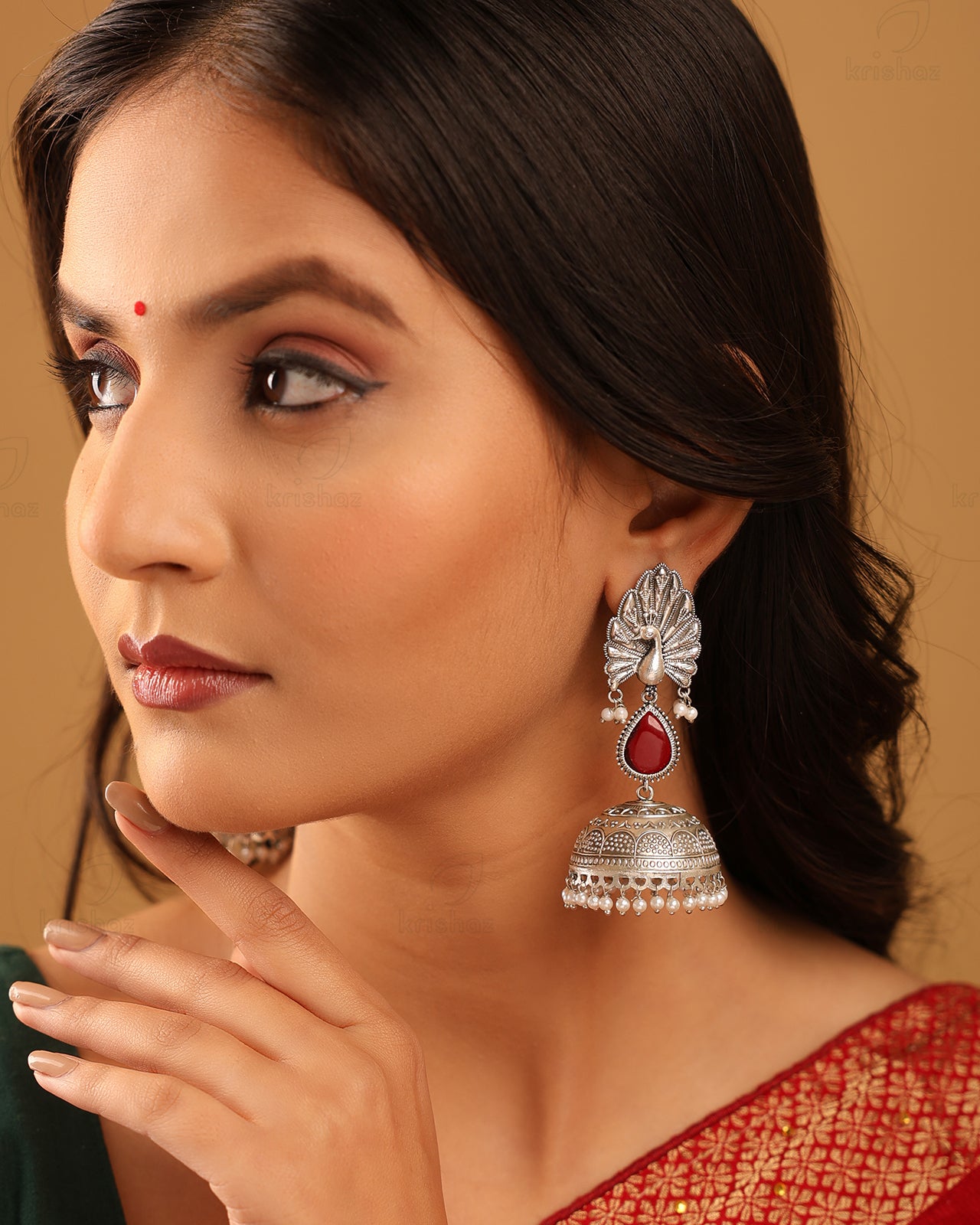 Mayuri Jhumki Earrings