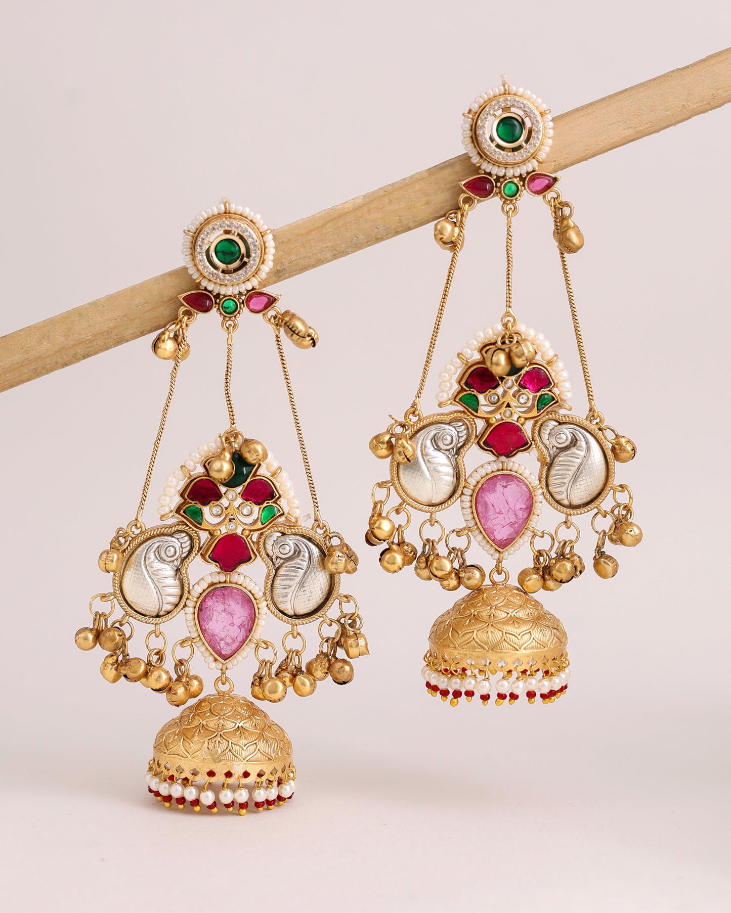 Nidhivan Premium Gold Jhumki