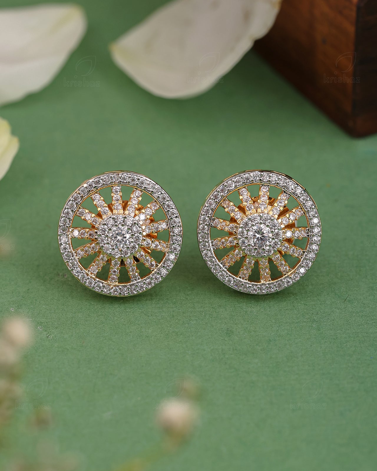 Lilly Cz Stud Earrings