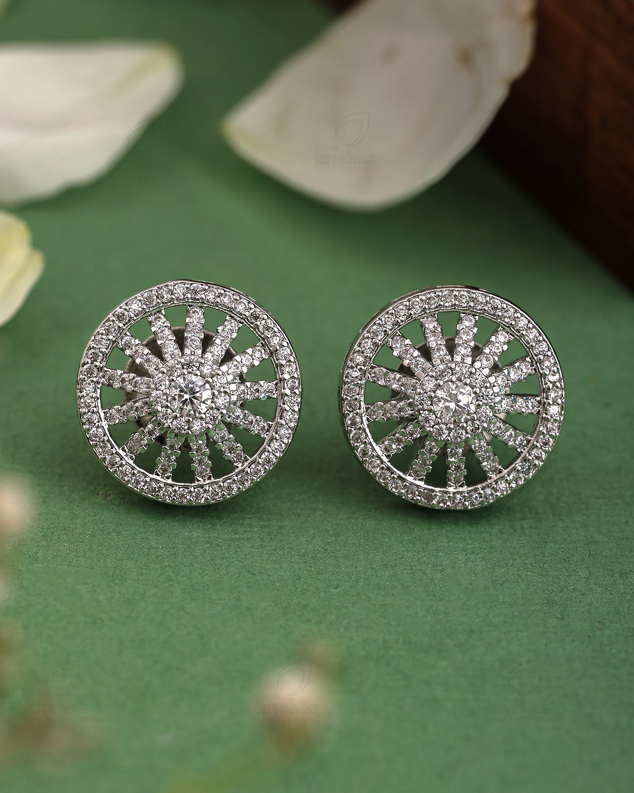 Lilly Cz Stud Earrings