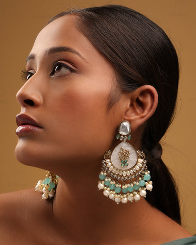 Shobhita Kundan Dangler Earrings - RANG