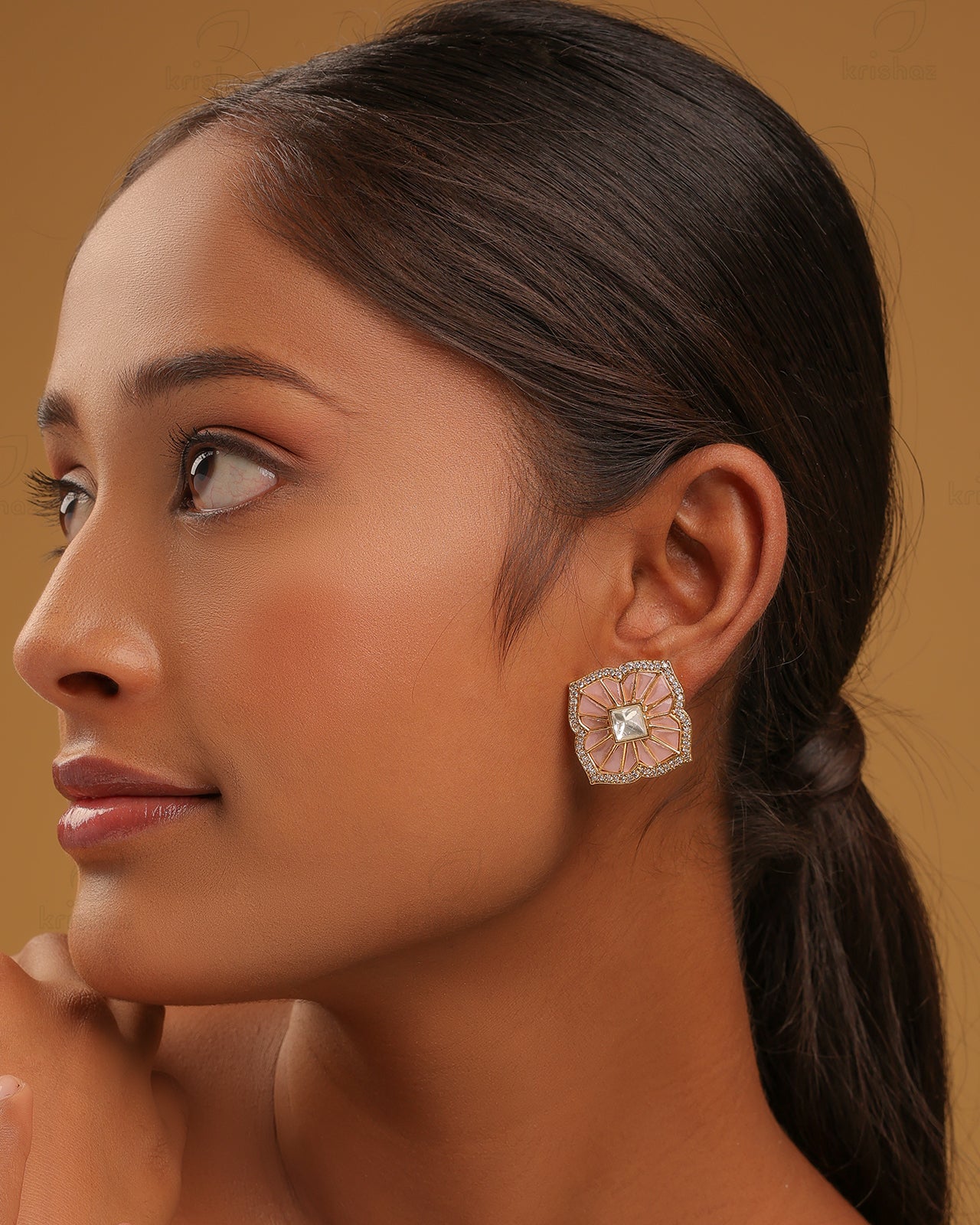 Tabish 22k Gold Plated Studs