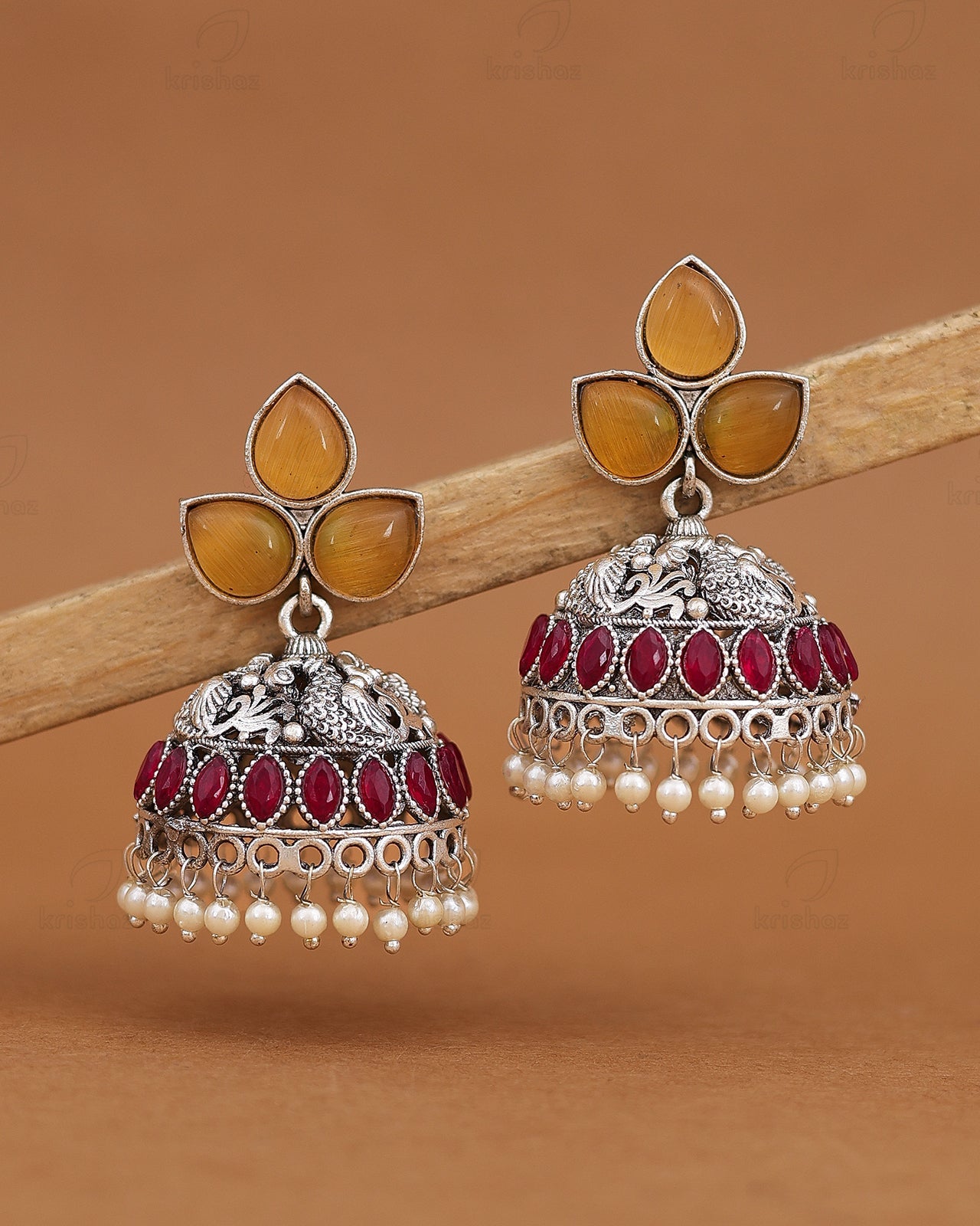 Mayuksh Jhumki Earrings