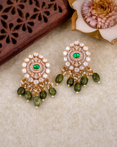 Saira 22k Gold Plated Studs