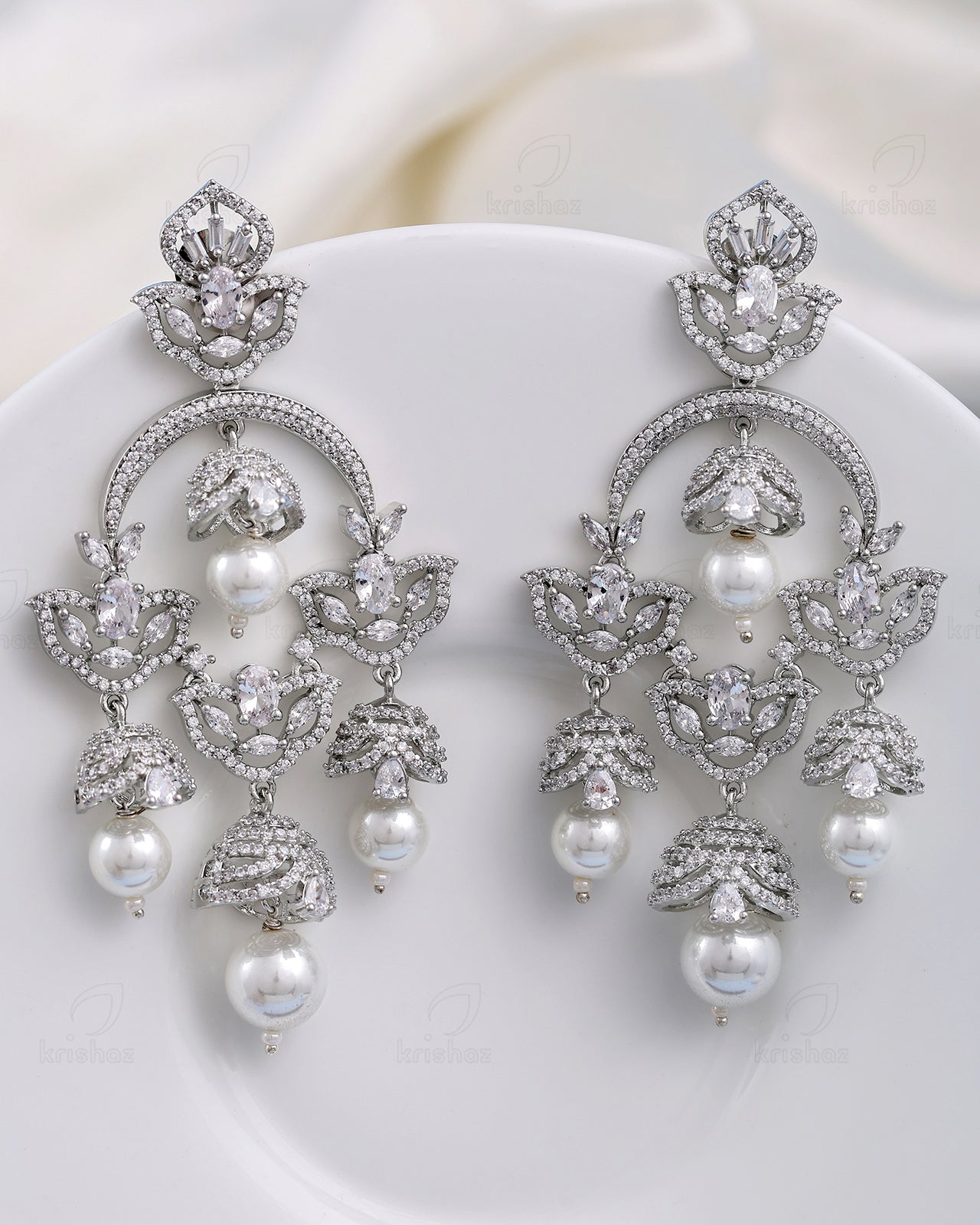 Elizabeth Cz Dangler Earrings