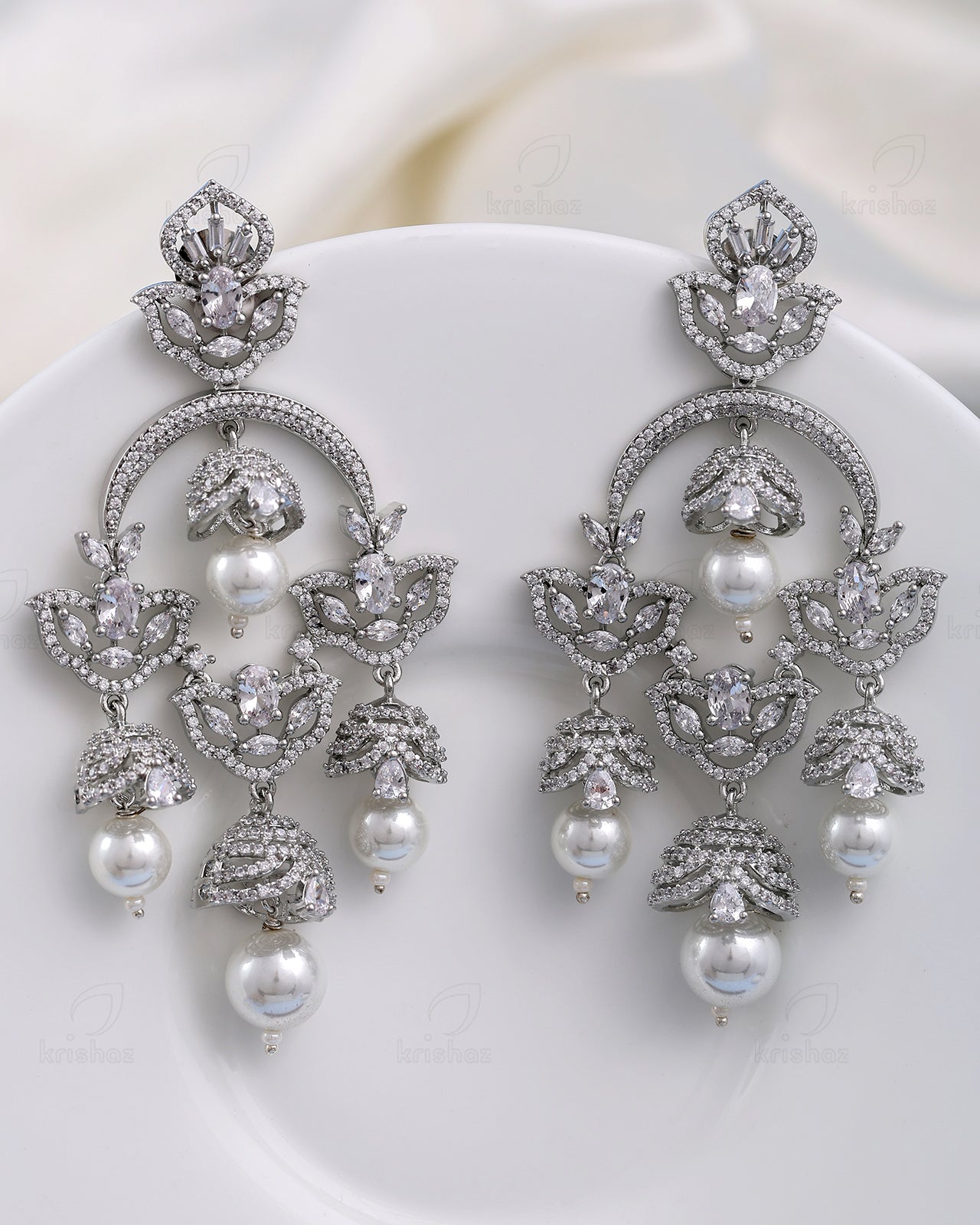 Elizabeth Cz Dangler Earrings