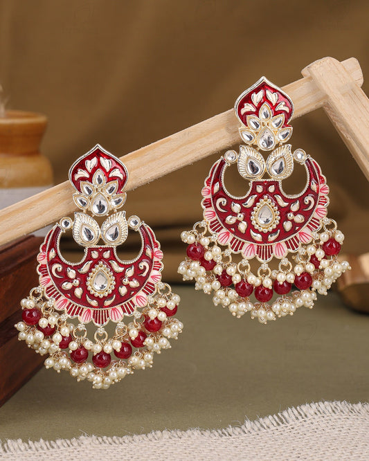 Aashita Kundan Dangler Earrings