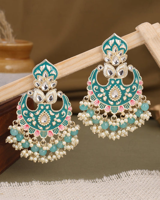 Aashita Kundan Dangler Earrings