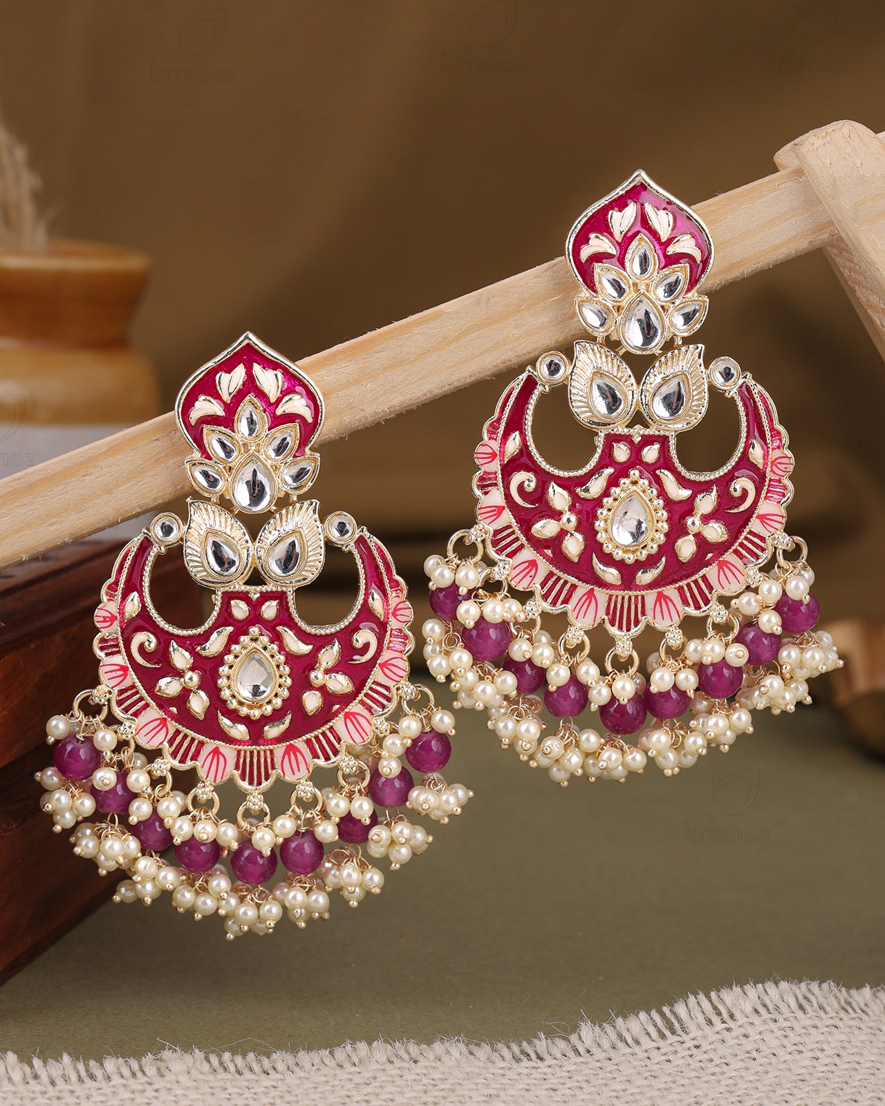 Aashita Kundan Danglers-M