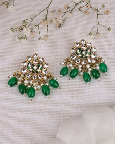 Palak Kundan Studs-M