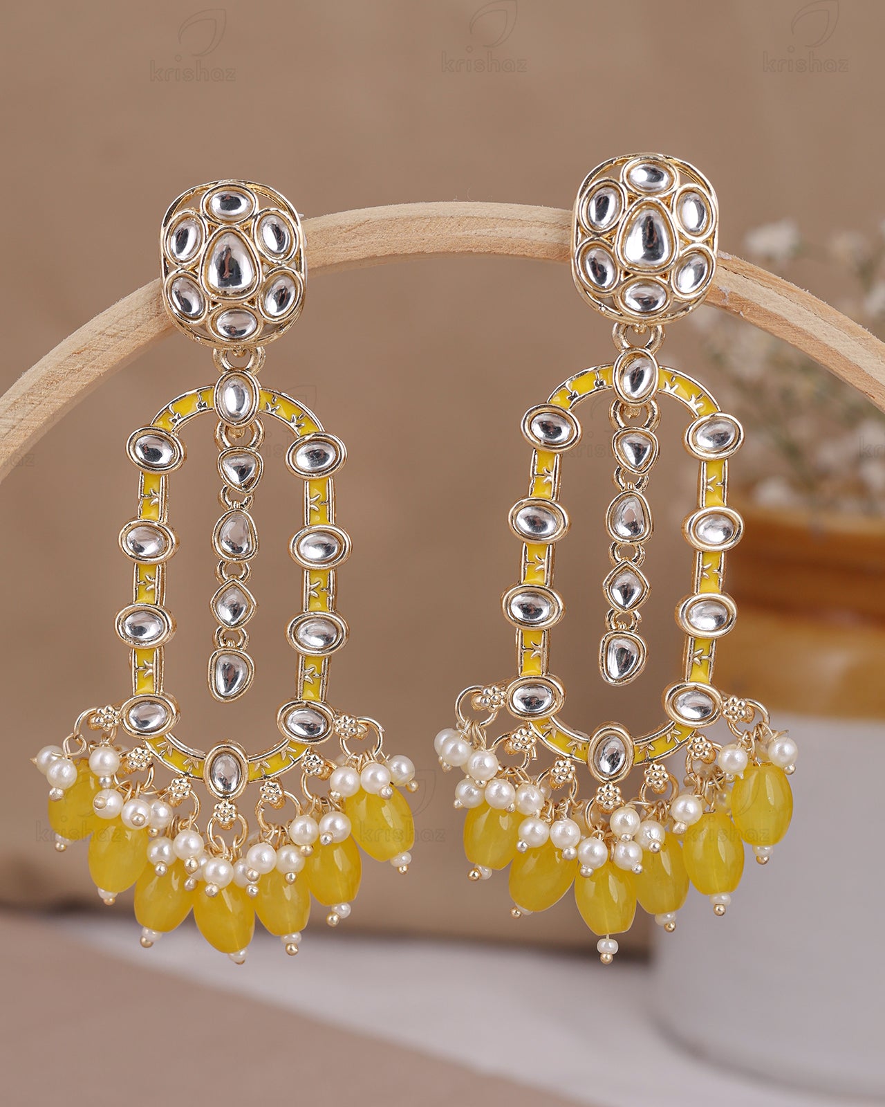 Ishya Kundan Danglers-M