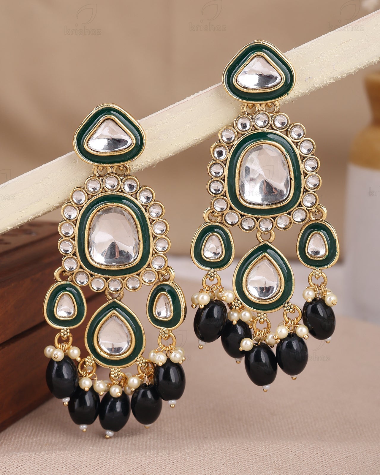 Simran Kundan Dangler Earrings