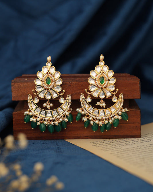 Rabia 22k Gold Plated Danglers
