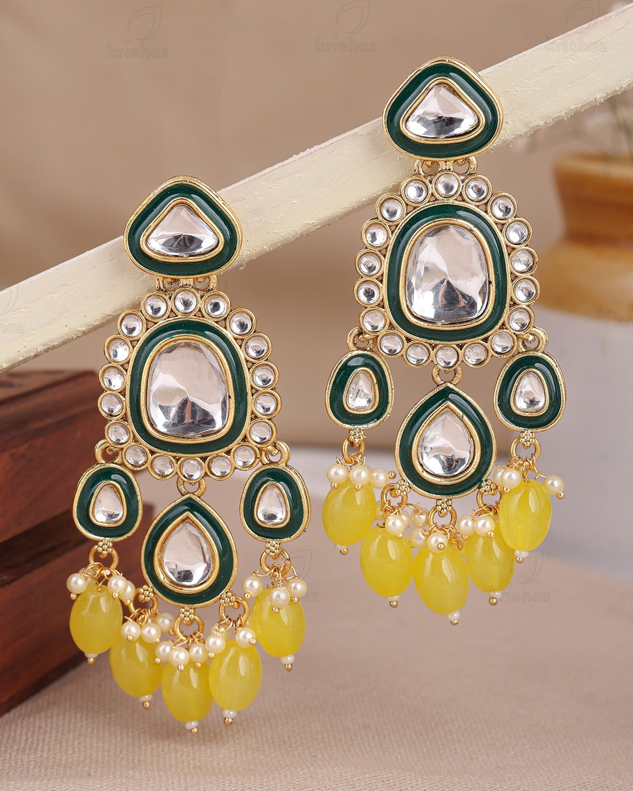 Simran Kundan Dangler Earrings