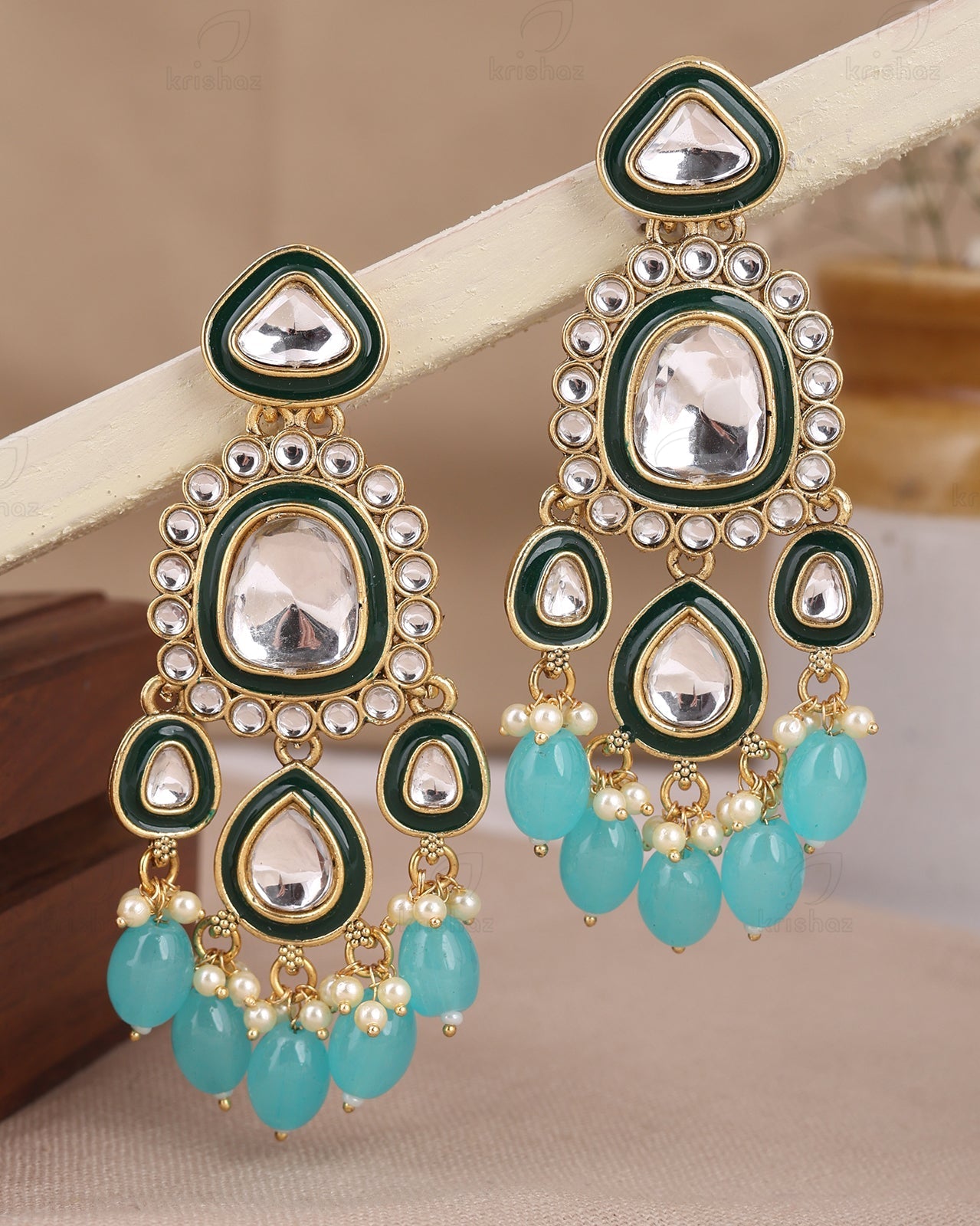 Simran Kundan Dangler Earrings