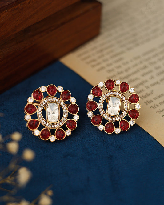 Rubab 22k Gold Plated Studs