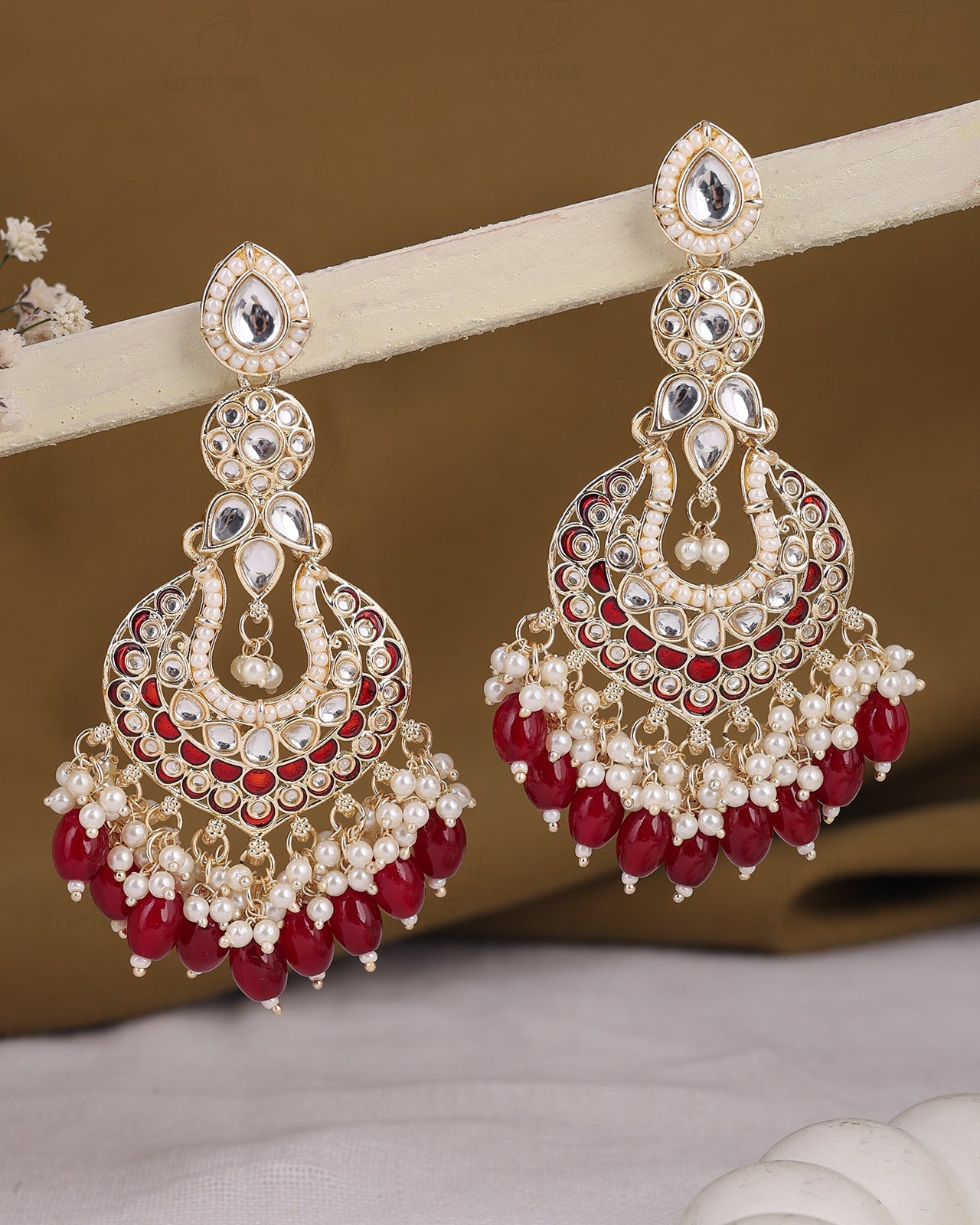 Prapti Kundan Danglers-M