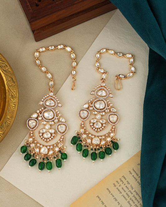 Mahika 22k Gold Plated Danglers