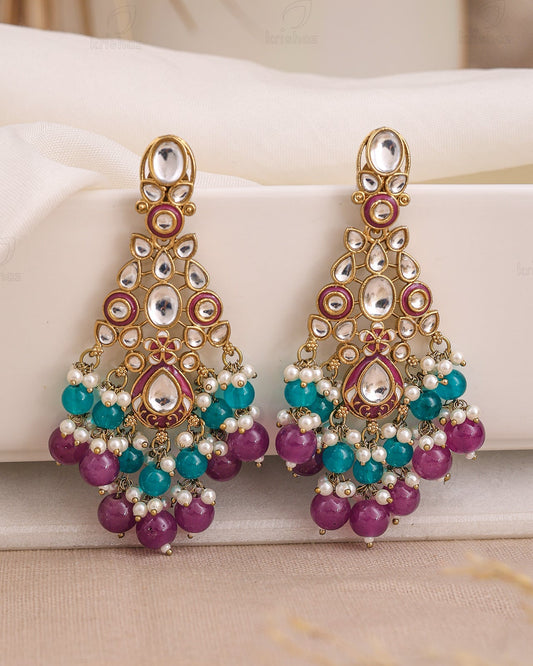 Garima Kundan Dangler Earrings