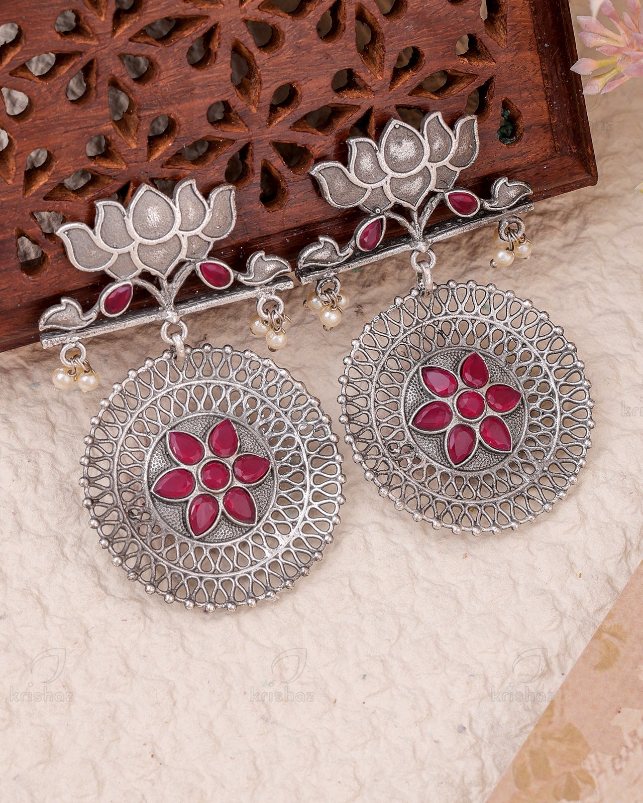 Lotus Dangler Earring