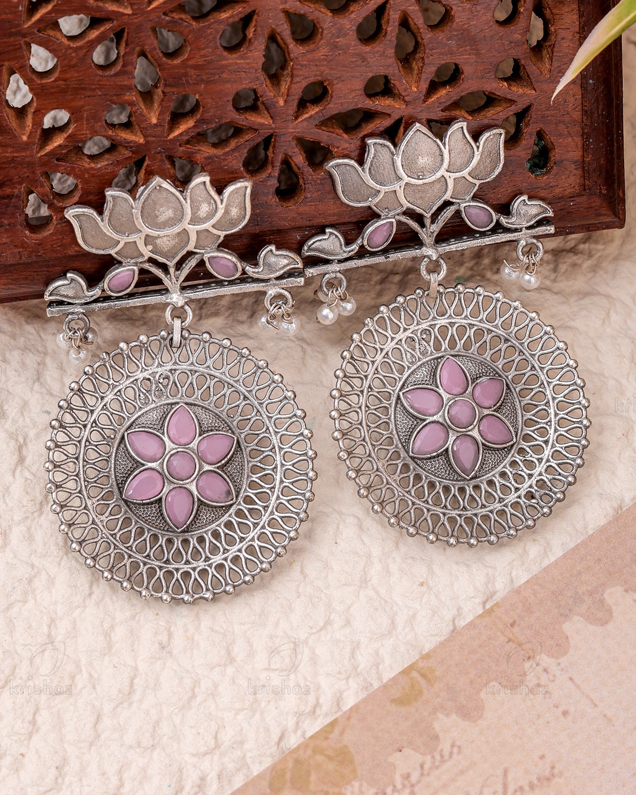 Lotus Dangler Earring