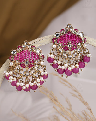 Usha Kundan Studs-M