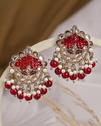 Usha Kundan Studs-M