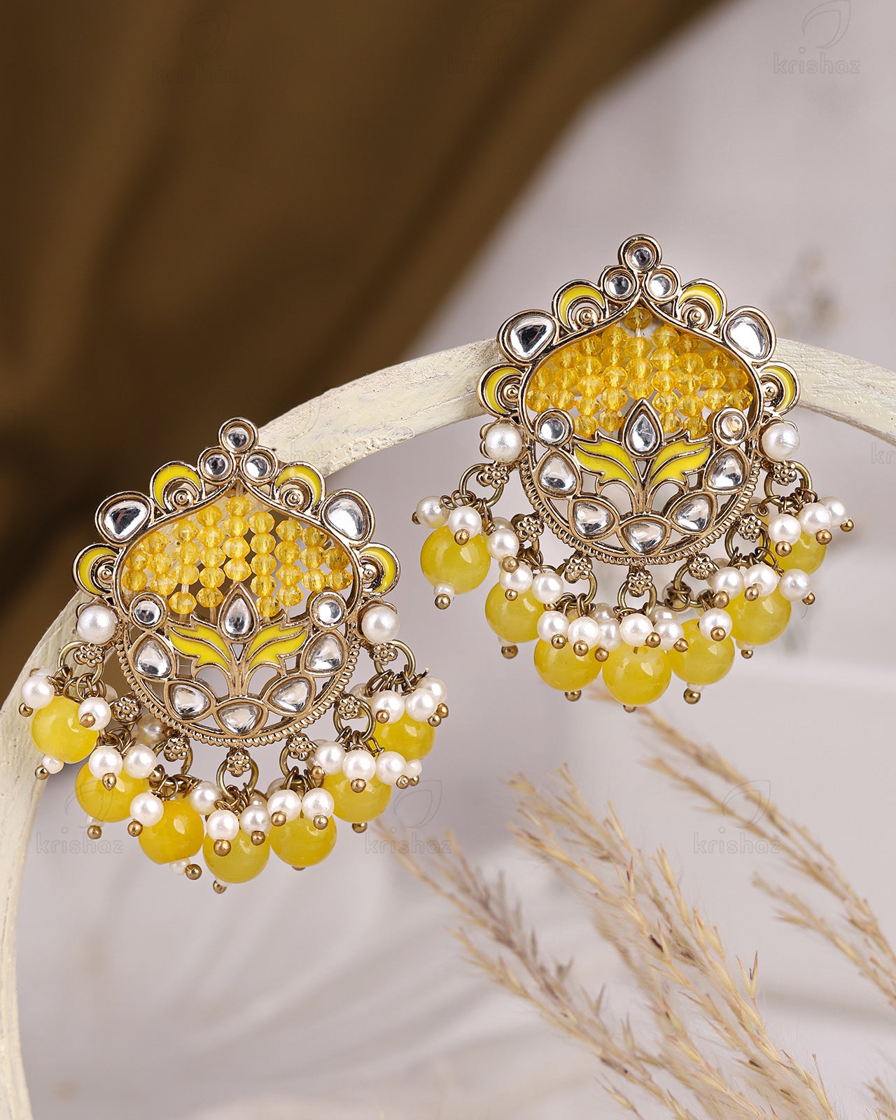 Usha Kundan Studs-M