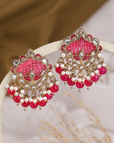 Usha Kundan Studs-M