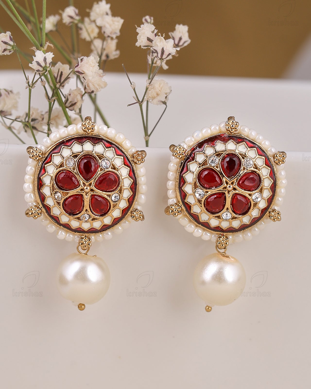 Vinita Kundan Studs-M