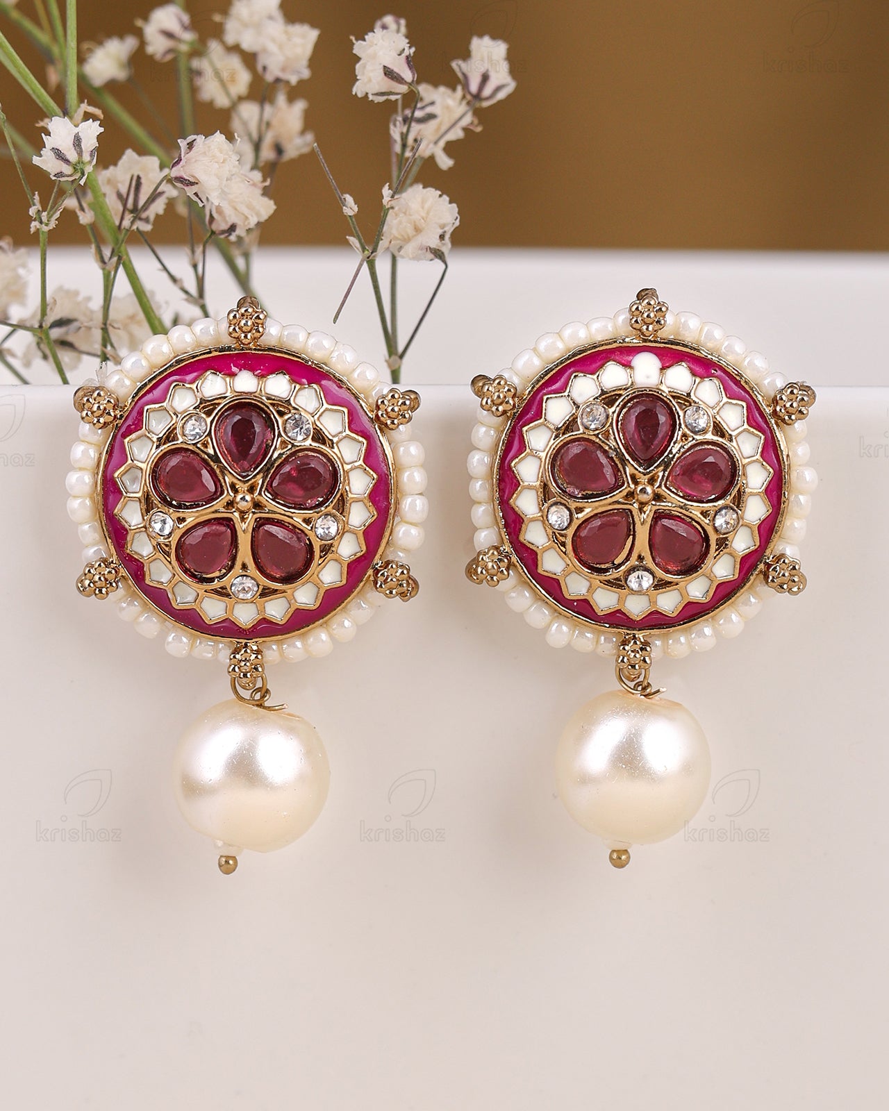 Vinita Kundan Studs-M