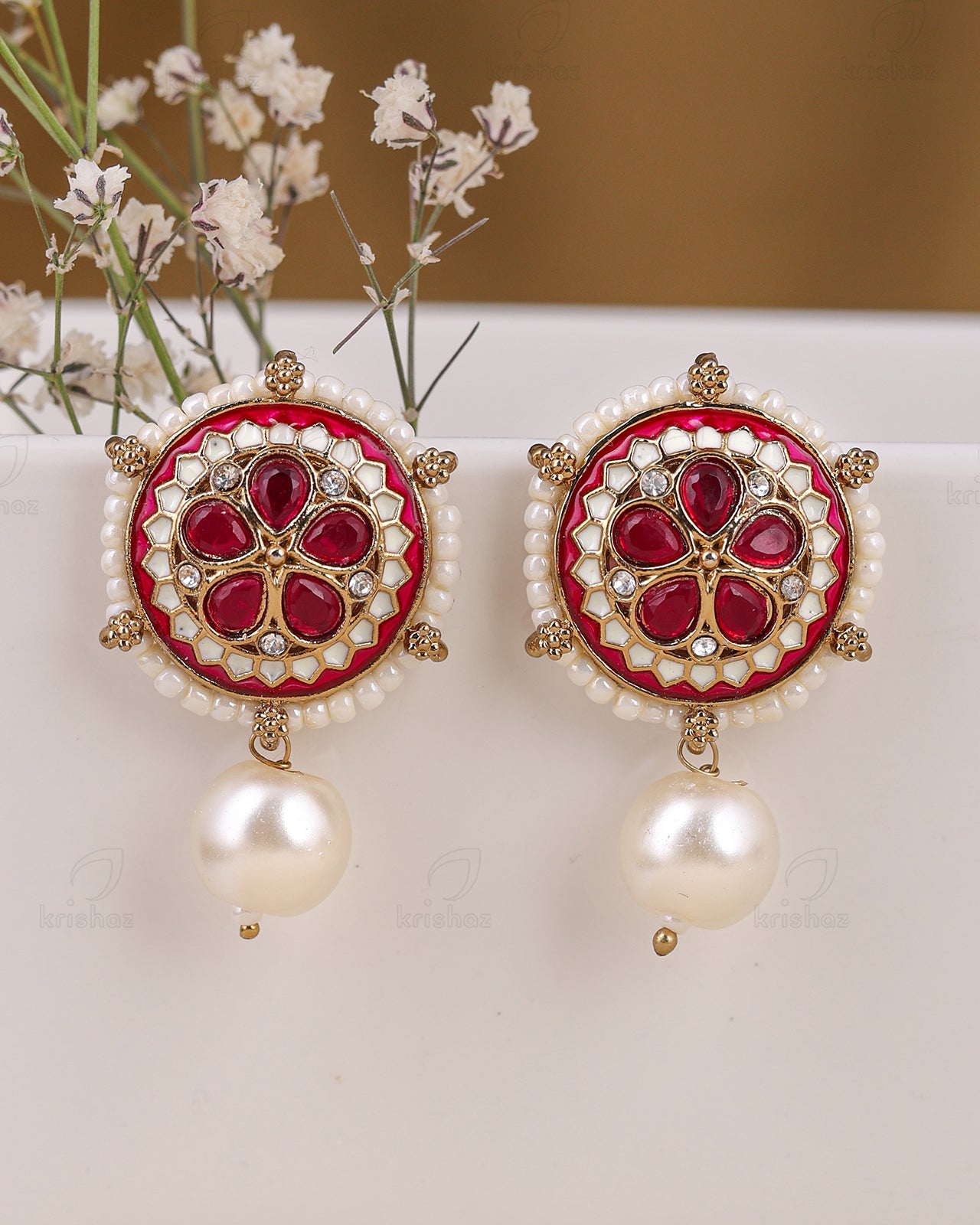 Vinita Kundan Studs-M