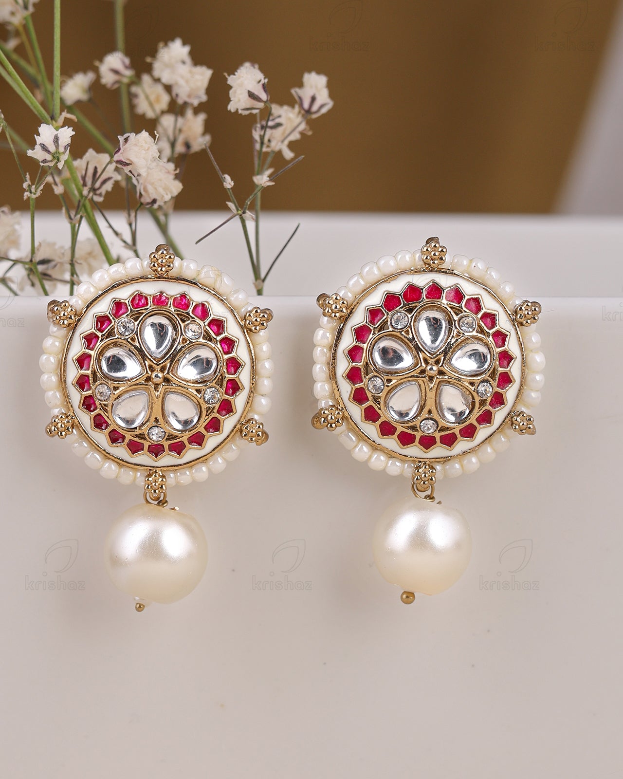 Vinita Kundan Studs-M