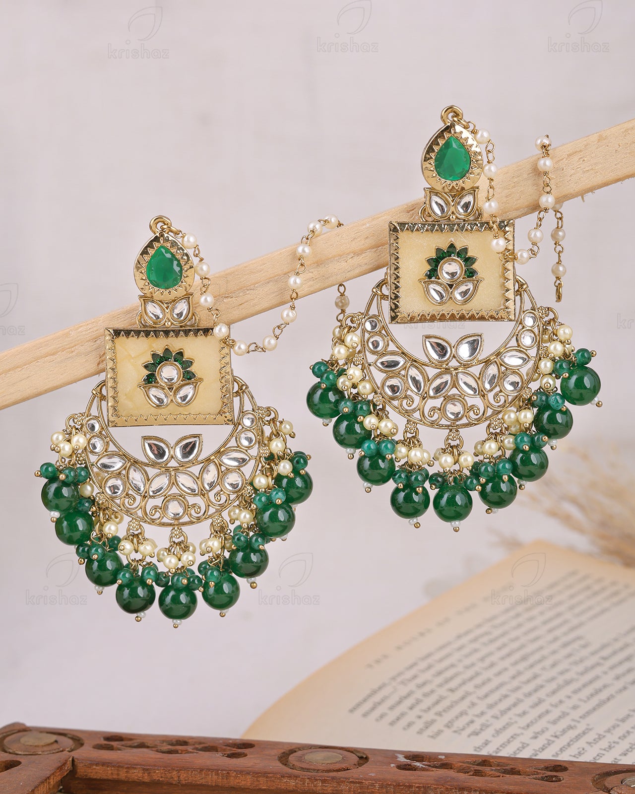 Anuradha Kundan Dangler With Earchain-M